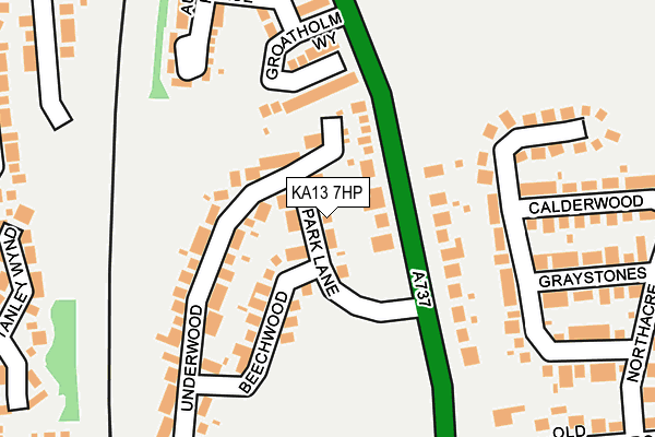 KA13 7HP map - OS OpenMap – Local (Ordnance Survey)