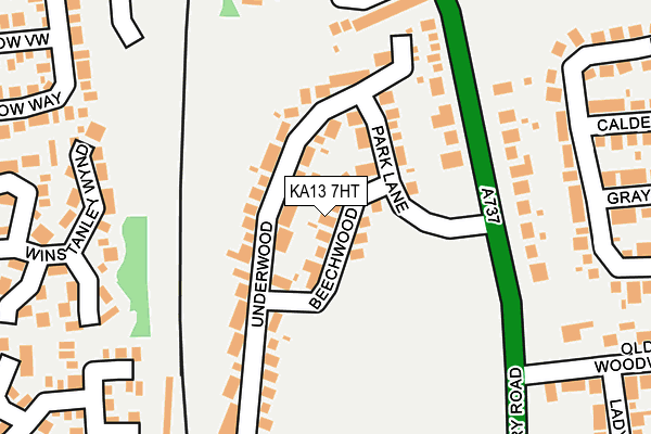 KA13 7HT map - OS OpenMap – Local (Ordnance Survey)
