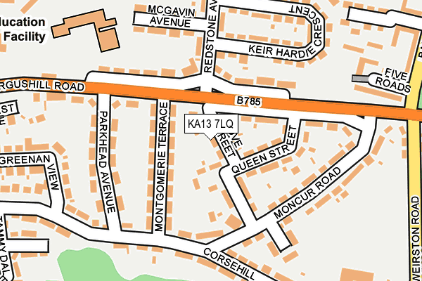 KA13 7LQ map - OS OpenMap – Local (Ordnance Survey)