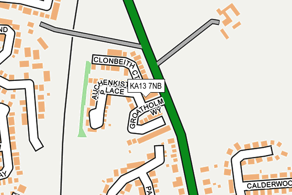 KA13 7NB map - OS OpenMap – Local (Ordnance Survey)