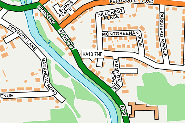 KA13 7NF map - OS OpenMap – Local (Ordnance Survey)