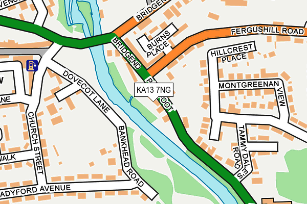 KA13 7NG map - OS OpenMap – Local (Ordnance Survey)