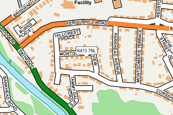KA13 7NL map - OS OpenMap – Local (Ordnance Survey)
