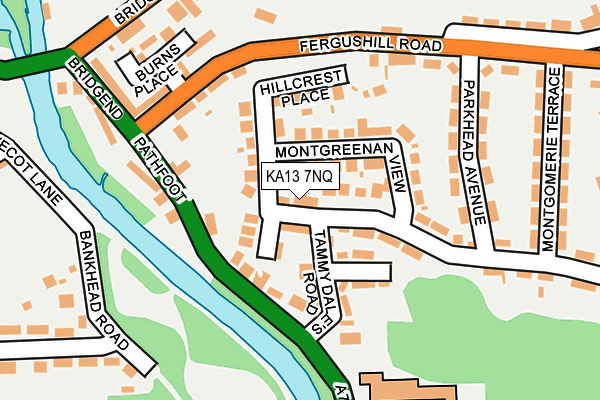 KA13 7NQ map - OS OpenMap – Local (Ordnance Survey)