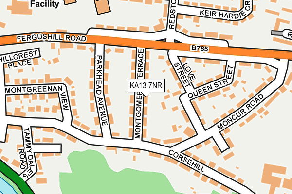 KA13 7NR map - OS OpenMap – Local (Ordnance Survey)