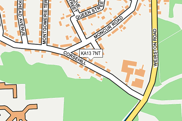 KA13 7NT map - OS OpenMap – Local (Ordnance Survey)