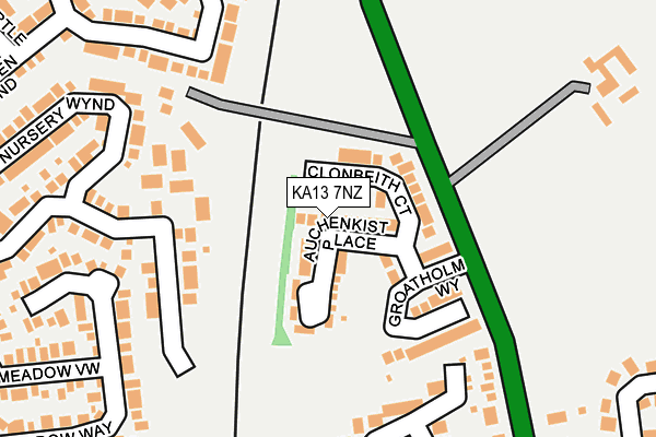 KA13 7NZ map - OS OpenMap – Local (Ordnance Survey)