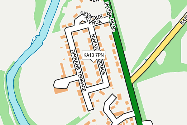 KA13 7PN map - OS OpenMap – Local (Ordnance Survey)