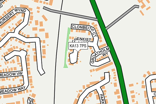 KA13 7PS map - OS OpenMap – Local (Ordnance Survey)