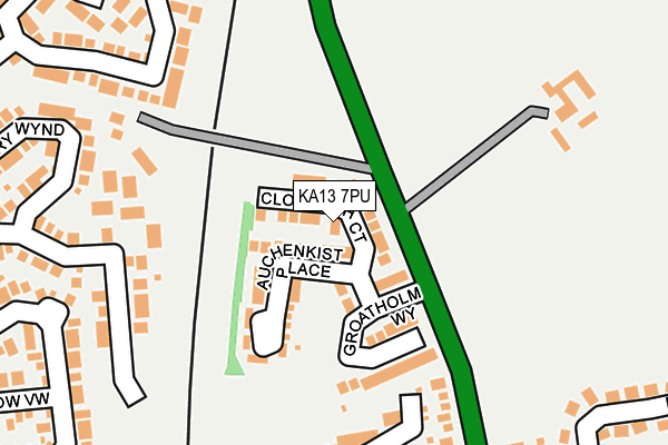 KA13 7PU map - OS OpenMap – Local (Ordnance Survey)