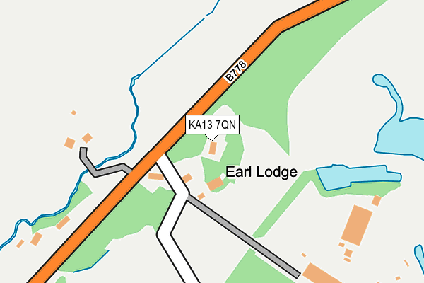 KA13 7QN map - OS OpenMap – Local (Ordnance Survey)