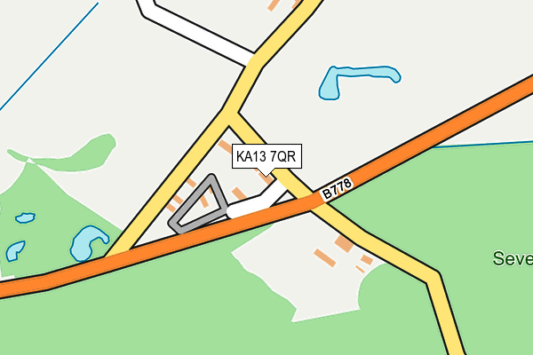 KA13 7QR map - OS OpenMap – Local (Ordnance Survey)