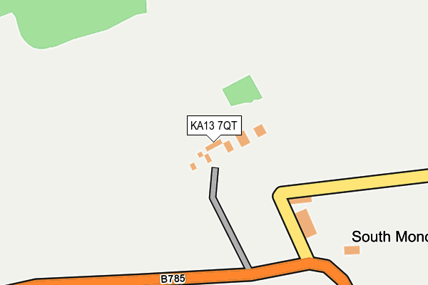 KA13 7QT map - OS OpenMap – Local (Ordnance Survey)