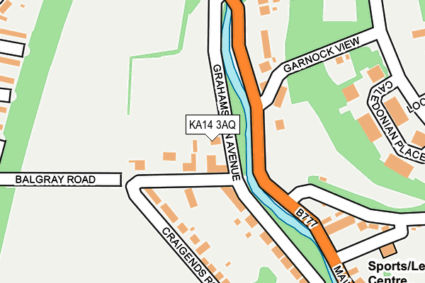 KA14 3AQ map - OS OpenMap – Local (Ordnance Survey)