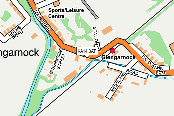 KA14 3AT map - OS OpenMap – Local (Ordnance Survey)