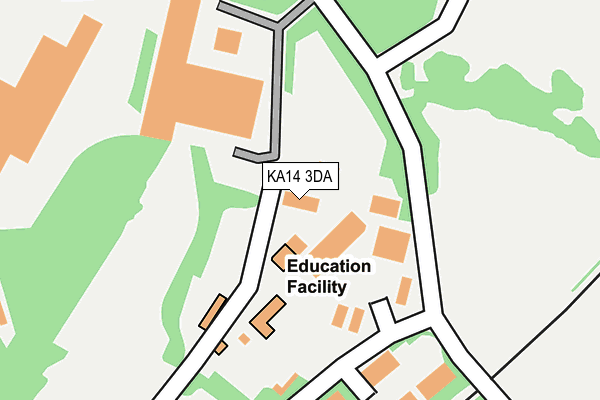 KA14 3DA map - OS OpenMap – Local (Ordnance Survey)