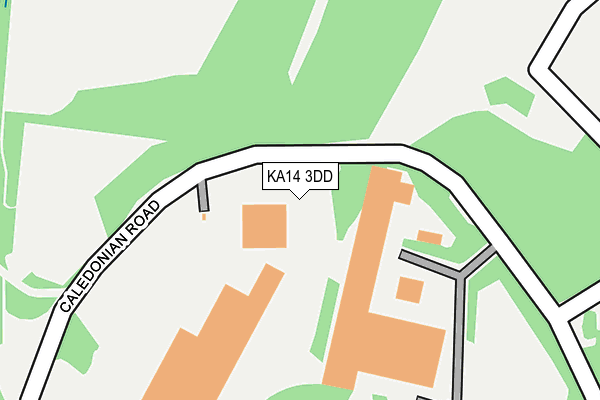 KA14 3DD map - OS OpenMap – Local (Ordnance Survey)