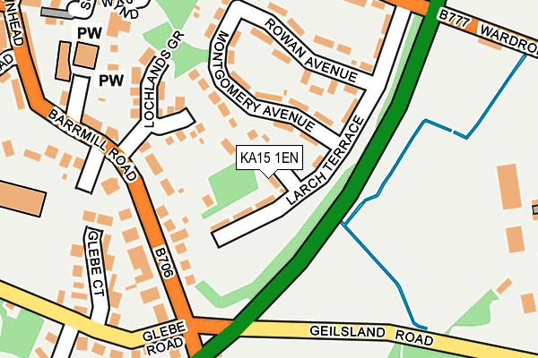 KA15 1EN map - OS OpenMap – Local (Ordnance Survey)