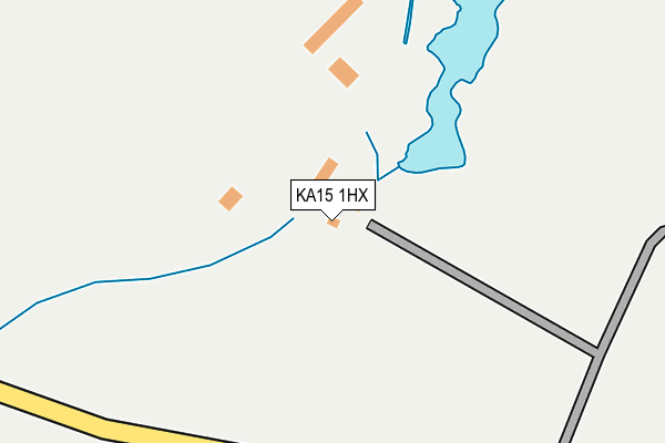 KA15 1HX map - OS OpenMap – Local (Ordnance Survey)