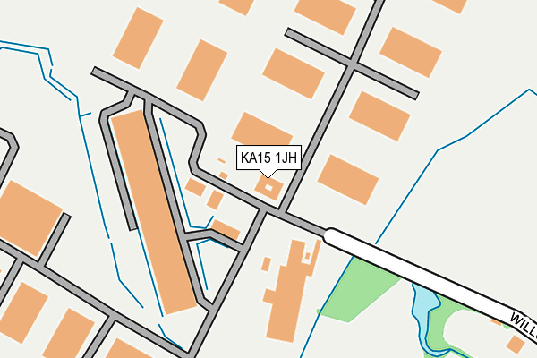 KA15 1JH map - OS OpenMap – Local (Ordnance Survey)