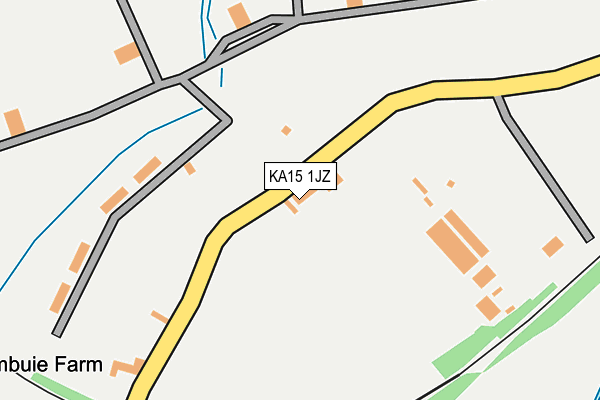 KA15 1JZ map - OS OpenMap – Local (Ordnance Survey)