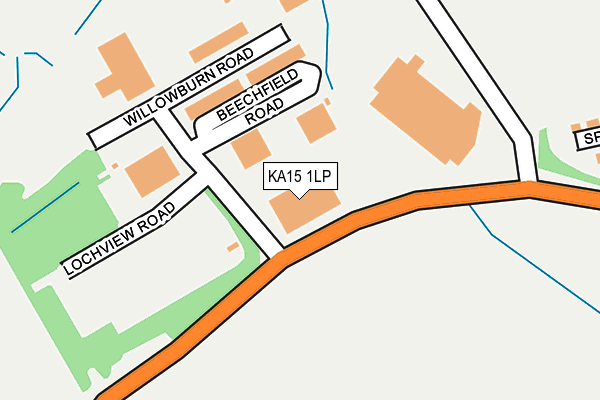 KA15 1LP map - OS OpenMap – Local (Ordnance Survey)