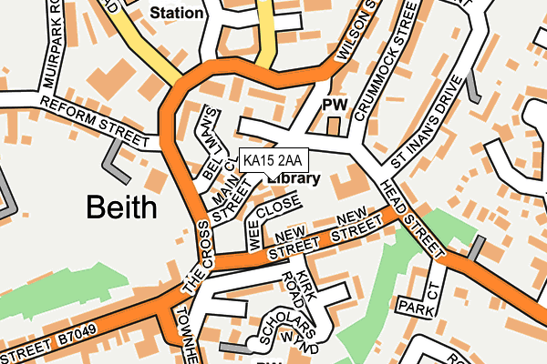 Map of JAMES T. BLACKWOOD (BEITH) LIMITED at local scale