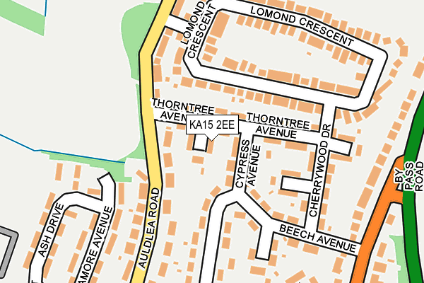 KA15 2EE map - OS OpenMap – Local (Ordnance Survey)
