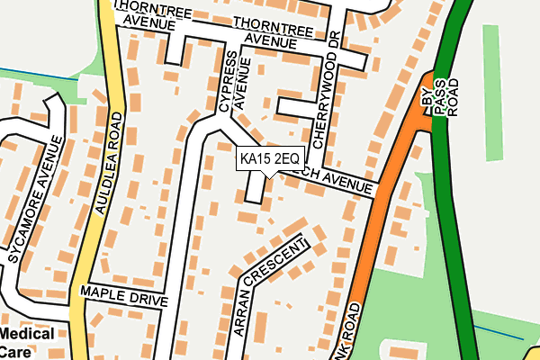 KA15 2EQ map - OS OpenMap – Local (Ordnance Survey)