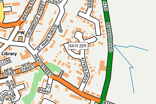 KA15 2ER map - OS OpenMap – Local (Ordnance Survey)