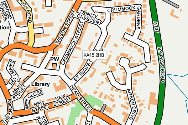 KA15 2HB map - OS OpenMap – Local (Ordnance Survey)