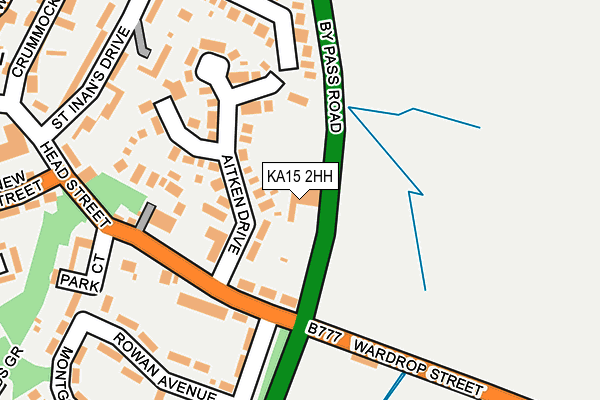 KA15 2HH map - OS OpenMap – Local (Ordnance Survey)