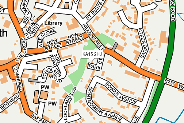 KA15 2HJ map - OS OpenMap – Local (Ordnance Survey)