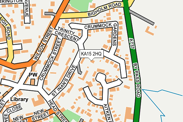 KA15 2HQ map - OS OpenMap – Local (Ordnance Survey)