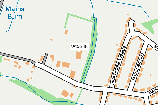 KA15 2HR map - OS OpenMap – Local (Ordnance Survey)