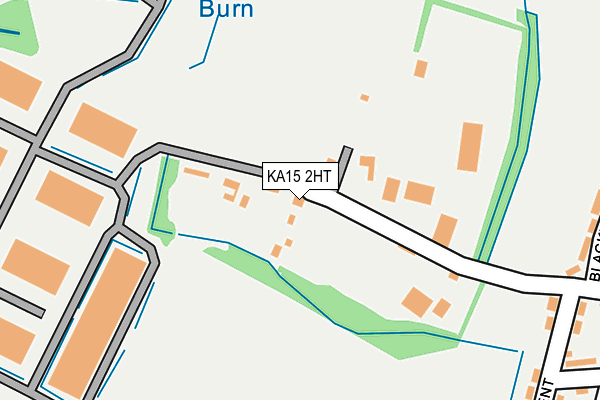 KA15 2HT map - OS OpenMap – Local (Ordnance Survey)