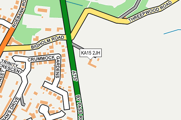 KA15 2JH map - OS OpenMap – Local (Ordnance Survey)