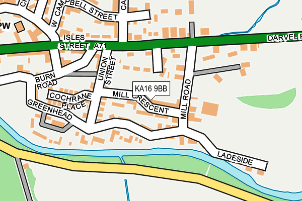 KA16 9BB map - OS OpenMap – Local (Ordnance Survey)