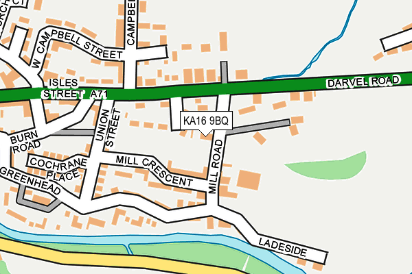 KA16 9BQ map - OS OpenMap – Local (Ordnance Survey)