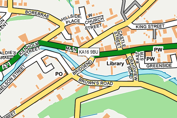 KA16 9BU map - OS OpenMap – Local (Ordnance Survey)