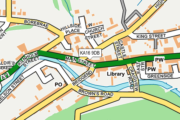 KA16 9DB map - OS OpenMap – Local (Ordnance Survey)