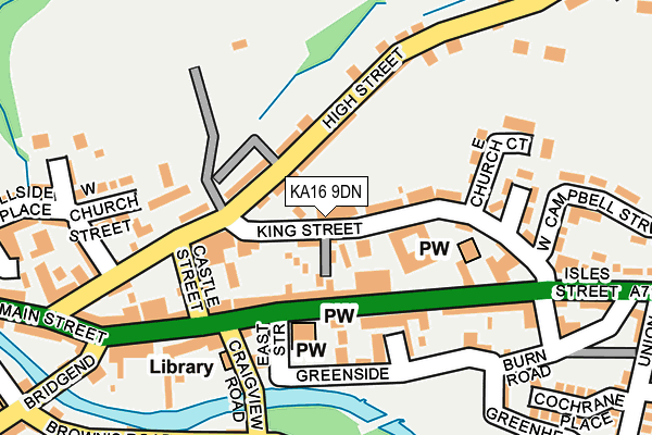 KA16 9DN map - OS OpenMap – Local (Ordnance Survey)