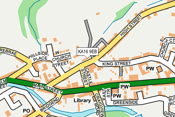 KA16 9EB map - OS OpenMap – Local (Ordnance Survey)