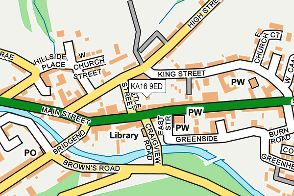 KA16 9ED map - OS OpenMap – Local (Ordnance Survey)