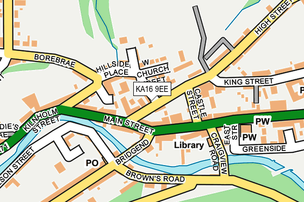 KA16 9EE map - OS OpenMap – Local (Ordnance Survey)