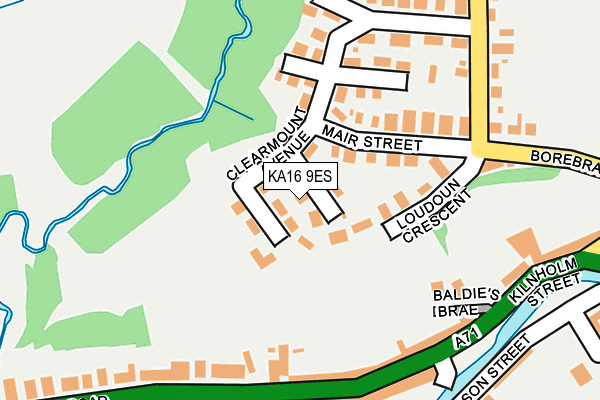 KA16 9ES map - OS OpenMap – Local (Ordnance Survey)