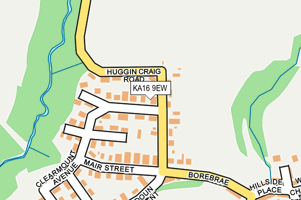 KA16 9EW map - OS OpenMap – Local (Ordnance Survey)