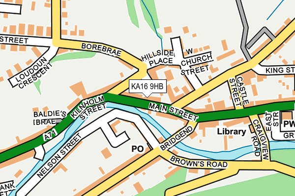 KA16 9HB map - OS OpenMap – Local (Ordnance Survey)