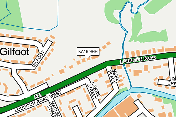 KA16 9HH map - OS OpenMap – Local (Ordnance Survey)