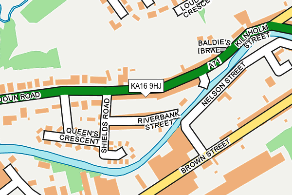 KA16 9HJ map - OS OpenMap – Local (Ordnance Survey)